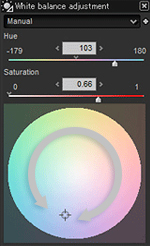 White Balance Adjustment Panel White Balance Adjustment Tool