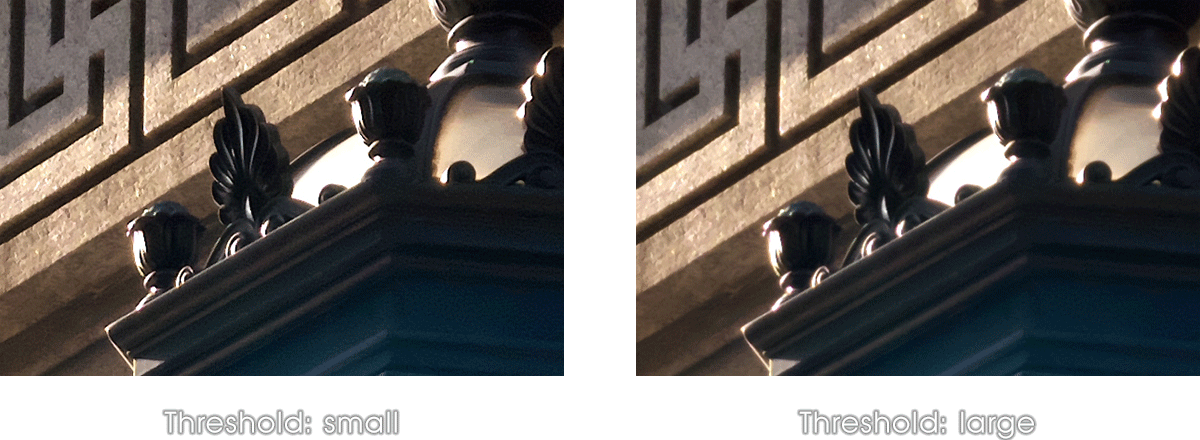 Threshold of Unsharp Mask