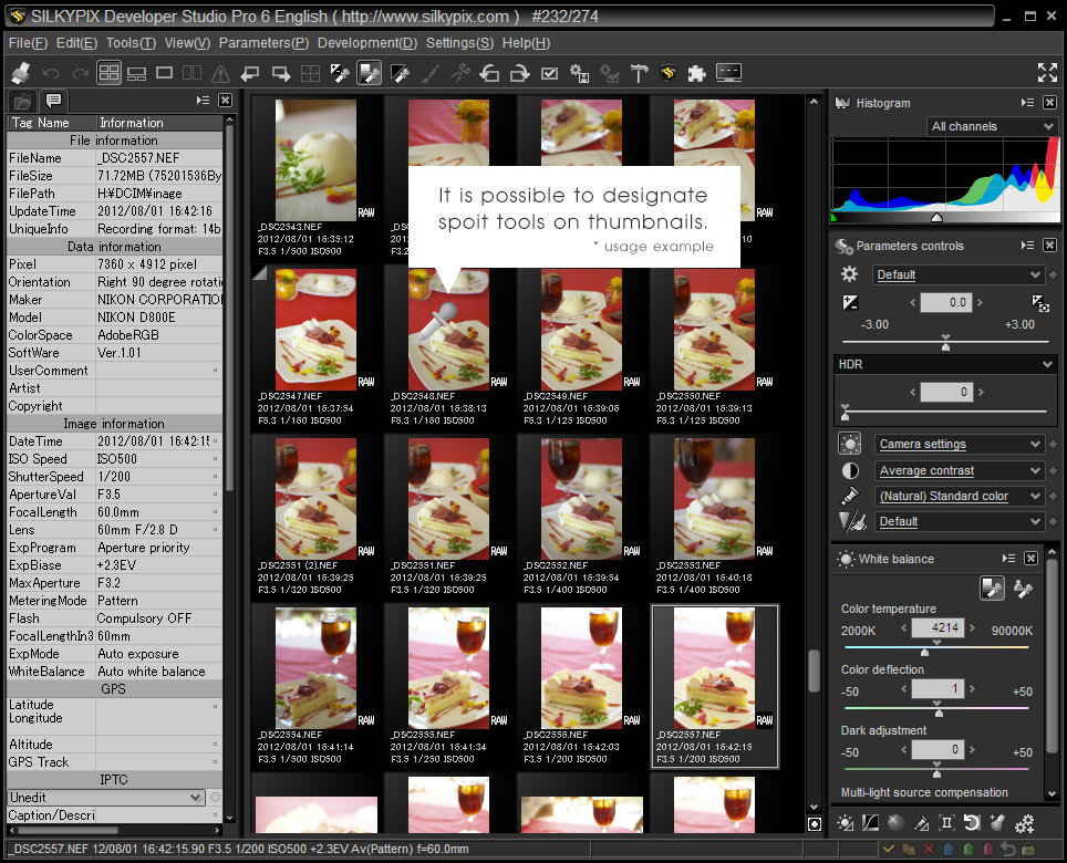Spoit Tools in Thumbnail Preview